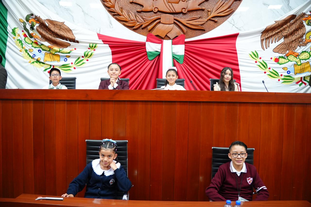 Alzan la voz niñas y niños en el XVII Parlamento Infantil 2026 del Congreso del Estado